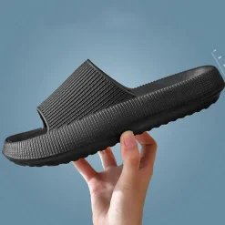 Slippers for Women Women Platform Slippers Summer Beach Eva Soft Sole Slide Sandals Leisure Men Ladies Indoor Bathroom Anti-Slip Shoes Slippers