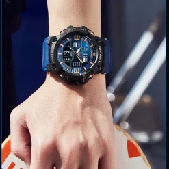 SMAEL Men Quartz Watch Minimalist Sports Casual Business Luminous Alarm Clock Waterproof Decoration Silicone Watch