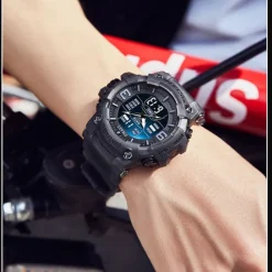 SMAEL Men Quartz Watch Minimalist Sports Casual Business Luminous Alarm Clock Waterproof Decoration Silicone Watch