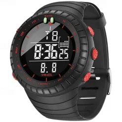 SMAEL New Fashionable Trendy Men's Electronic Watch Sports and Leisure Decoration Night Light Waterproof Calendar Display Alarm Clock Men's Watch