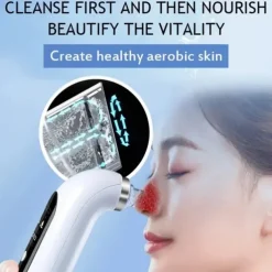 Small Bubble Blackhead Remover Vacumm With Led Light Water Cycle Black Head Cleaner Deep Cleaning Acne Pimple Removal