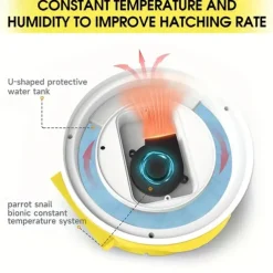 Small Family Use Egg Incubator Automatic Temperature Control Intelligent Incubator 7-egg Capacity Suitable for Chickens Ducks Turtles Birds