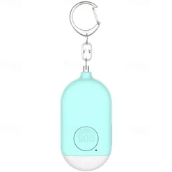 Small Self Defense Key Chain Siren with Rechargeable 120dB SOS LED Light Helps Elders & Kids Emergency Elderly Seniors Patient Disabled Handicapped