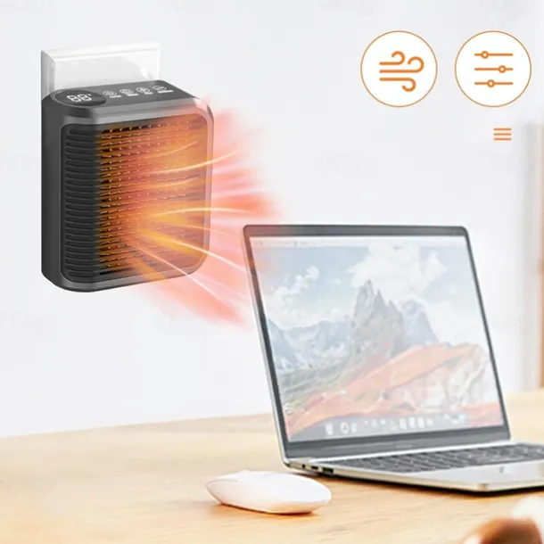 Small Space Heater Powerful Bathroom Wall Heater Wall Mounted Heater Practical Personal Heater Wall Space Heater