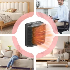 Small Space Heater Powerful Bathroom Wall Heater Wall Mounted Heater Practical Personal Heater Wall Space Heater