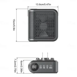 Small Space Heater Powerful Bathroom Wall Heater Wall Mounted Heater Practical Personal Heater Wall Space Heater