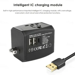 Small Travel Plug Multi-Function Power Conversion Plug Global Universal Power Adapter Socket Smart Travel Fast Charging Equipment