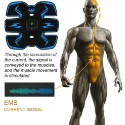 Smart EMS Wireless Muscle Stimulator Fitness Trainer Abdominal Training Electric Weight Loss Stickers Body Slimming Massager