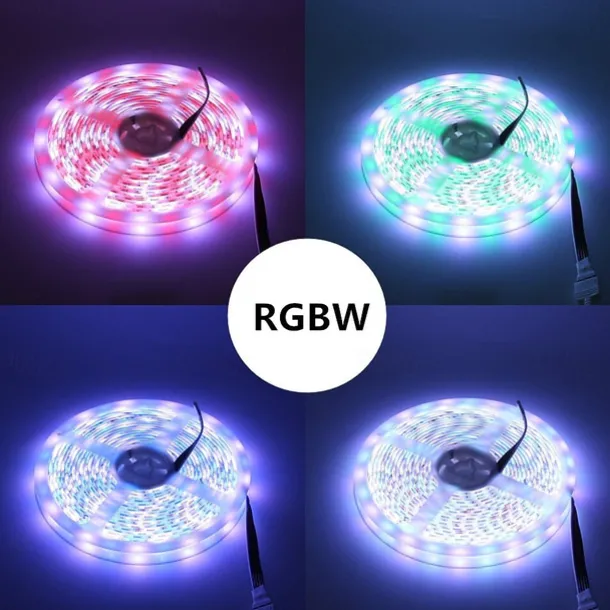 Smart LED Strip Light 32.8ft 10m(2x5m) RGB+White WIFI APP 300LEDs 5050SMD Work with Alexa Google with WIFI Remote Controller