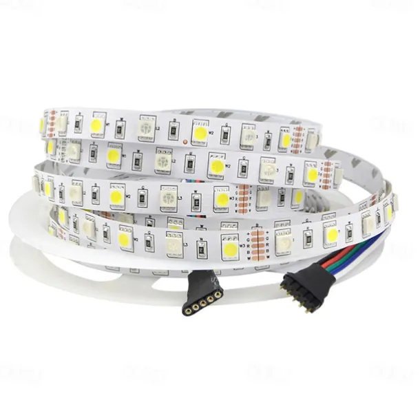 Smart LED Strip Light 32.8ft 10m(2x5m) RGB+White WIFI APP 300LEDs 5050SMD Work with Alexa Google with WIFI Remote Controller