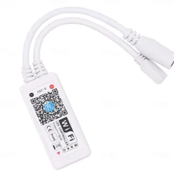Smart LED Strip Light 32.8ft 10m(2x5m) RGB+White WIFI APP 300LEDs 5050SMD Work with Alexa Google with WIFI Remote Controller