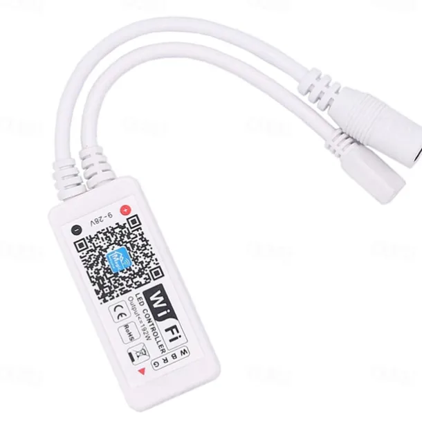 Smart LED Strip Light 32.8ft 10m(2x5m) RGB+White WIFI APP 300LEDs 5050SMD Work with Alexa Google with WIFI Remote Controller