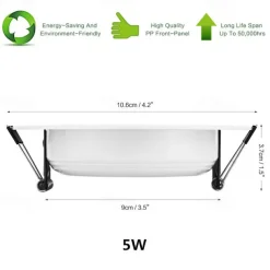 Smart RGB Ceiling Light Downlight Recessed Light 5W/10W 85V-265V LED Colorful Remote Control Light Recessed Lighting