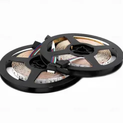 Smart RGB LED Strip Light App Control 15m 49ft 2835 SMD 810 LEDs IR 24 Key Controller Work with Alexa Google 12V 3A Adapter Kit