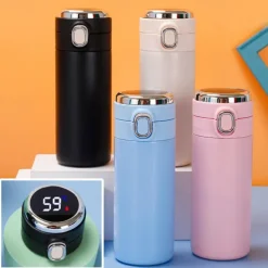 Smart Thermos Mug Mini Stainless Steel Thermos Cup Portable Leak Proof Water Cup with Filter Water Vacuum Tea Coffee Bottle Cup