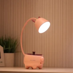 Smart Touch Desk Lamp Rechargeable Eye Protection Adjustable Brightness USB Charging For Bedroom Study Room Office DC 5V Pink Green White