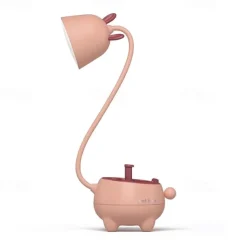Smart Touch Desk Lamp Rechargeable Eye Protection Adjustable Brightness USB Charging For Bedroom Study Room Office DC 5V Pink Green White