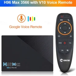 Smart TV Box H96 MAX RK3566 Quad Core Android 11.0 8GB RAM 128GB ROM 1080p 8K with Dual Wi-Fi 2.4G/5.0G Media Player Google Play Youtube