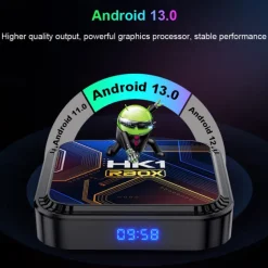 Smart TV Box HK1 RBOX K8S Android 13 8K Android TV Box RGB Light 4GB 64GB WiFi6 Dual Wifi 2023 PK Android 12 6K
