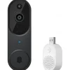 Smart Video Doorbell with Wireless Chime, Night Vision Camera, Two-Way Audio (T50 Beige (Including Dingdong, USB Cable))