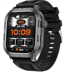 Smart Watch 2.01 inch Smartwatch Fitness Running Watch Bluetooth Pedometer Call Reminder Activity Tracker Compatible with Android iOS Women Men Hands-Free Calls Waterproof Media Control