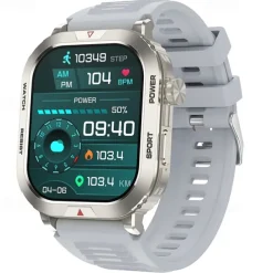 Smart Watch 2.01 inch Smartwatch Fitness Running Watch Bluetooth Pedometer Call Reminder Activity Tracker Compatible with Android iOS Women Men Hands-Free Calls Waterproof Media Control