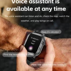 Smart Watch 2.01 inch Smartwatch Fitness Running Watch Bluetooth Pedometer Call Reminder Activity Tracker Compatible with Android iOS Women Men Hands-Free Calls Waterproof Media Control