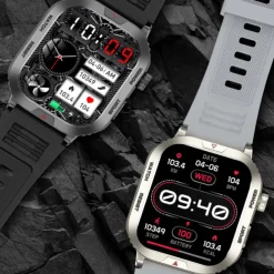 Smart Watch 2.01 inch Smartwatch Fitness Running Watch Bluetooth Pedometer Call Reminder Activity Tracker Compatible with Android iOS Women Men Hands-Free Calls Waterproof Media Control