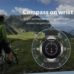 Smart Watch 2025 New For Built-in GPS Sports Smartwatch 1.45'' IPS Screen Compass Bluetoot Call 1ATM Waterproof SmartBracele