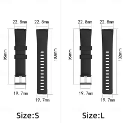 Smart Watch Band Compatible with Fitbit Versa 2 / Versa Lite / Versa SE / Versa Silicone Smartwatch Strap Soft Elastic Adjustable Sport Band Replacement Wristband