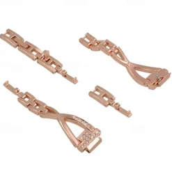 Smart Watch Band Compatible with Fitbit Fitbit Inspire Inspire 2 / Inspire HR / Inspire Stainless Steel Rhinestone Smartwatch Strap Bling Diamond Luxury Jewelry Bracelet Replacement Wristband