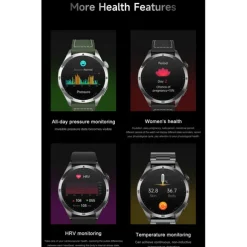 Smart Watch for Men - ECG, Blood Pressure, Body Temperature Monitoring, IP68 Waterproof Fitness Tracker​