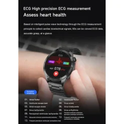 Smart Watch for Men - ECG, Blood Pressure, Body Temperature Monitoring, IP68 Waterproof Fitness Tracker​