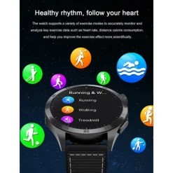 Smart Watch for Men - ECG, Blood Pressure, Body Temperature Monitoring, IP68 Waterproof Fitness Tracker​