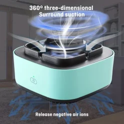 Smokeless Ashtrays For Cigarettes Indoor 2 In 1 Air Purifier Multifunctional Negative Ion Air Fresher for Filtering Second-Hand Smoke From Cigarettes Remove Odor Without Battery