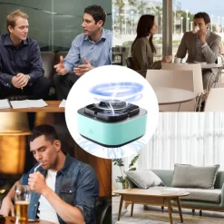 Smokeless Ashtrays For Cigarettes Indoor 2 In 1 Air Purifier Multifunctional Negative Ion Air Fresher for Filtering Second-Hand Smoke From Cigarettes Remove Odor Without Battery