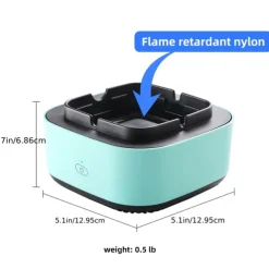 Smokeless Ashtrays For Cigarettes Indoor 2 In 1 Air Purifier Multifunctional Negative Ion Air Fresher for Filtering Second-Hand Smoke From Cigarettes Remove Odor Without Battery