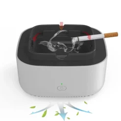 Smokeless Ashtrays For Cigarettes Indoor 2 In 1 Air Purifier Multifunctional Negative Ion Air Fresher for Filtering Second-Hand Smoke From Cigarettes Remove Odor Without Battery