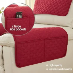 Sofa Armrest Cover Couch Armrest Mat Backret Cover Soft Protector for Chairs Couch Sofa Armchair Slipcovers Recliner Sofa