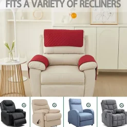 Sofa Armrest Cover Couch Armrest Mat Backret Cover Soft Protector for Chairs Couch Sofa Armchair Slipcovers Recliner Sofa