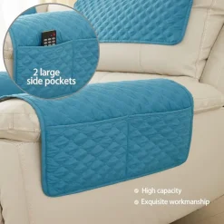 Sofa Armrest Cover Couch Armrest Mat Backret Cover Soft Protector for Chairs Couch Sofa Armchair Slipcovers Recliner Sofa