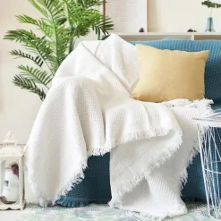 Sofa Cover Boho Sofa Blanket Throw Towel for Sectional Couch Armchair Loveseat 4 or 4 or 3 Seater L Shape Anti-Scratch Cat Washable