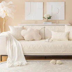 Sofa Cover Nordic Anti-Cat Scratch Sofa Cover Ins Wind Cover Towel Full Cover Nordic Cover Four Seasons Universal(Sold By 1 Pcs,Not A Set)