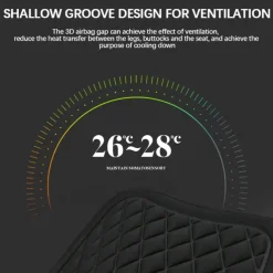 Soft Car Seat Cushion with Foam Padding, Non-Slip Seat Protector for Cars, Office Chairs, or Home
