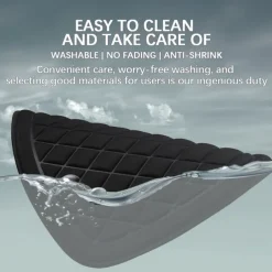 Soft Car Seat Cushion with Foam Padding, Non-Slip Seat Protector for Cars, Office Chairs, or Home