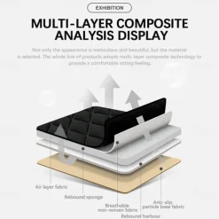 Soft Car Seat Cushion with Foam Padding, Non-Slip Seat Protector for Cars, Office Chairs, or Home