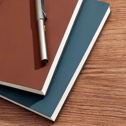 Soft Leather Sheepbark Notebook Business Work Notebook Office Notepad Annual Meeting Notebook, Back to School Gift