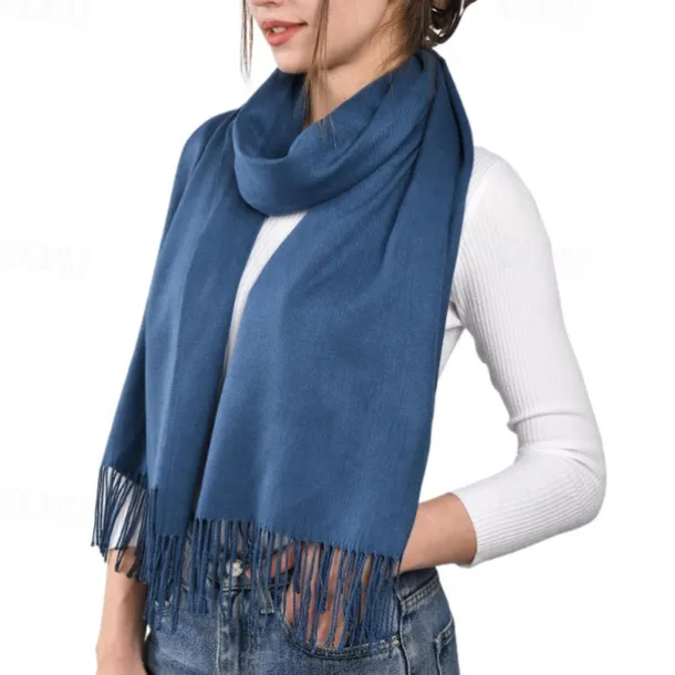 Soft Silky Pashmina Shawl Wraps Solid Colors Scarf for Wedding Evening Dresses