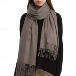 Soft Silky Pashmina Shawl Wraps Solid Colors Scarf for Wedding Evening Dresses