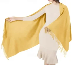 Soft Silky Pashmina Shawl Wraps Solid Colors Scarf for Wedding Evening Dresses